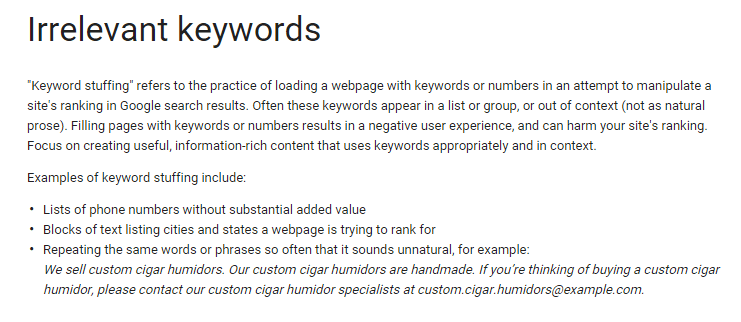 keyword-stuffing
