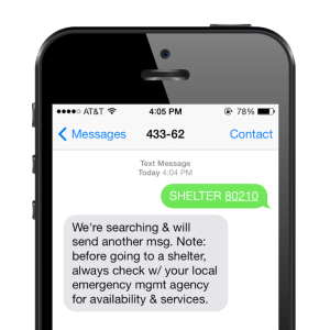 text response