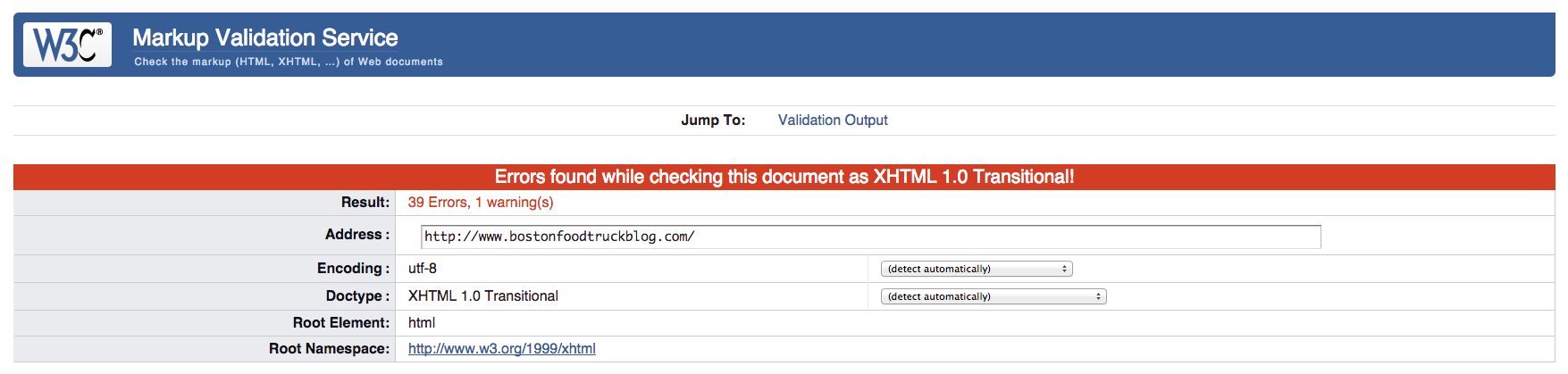 w3c validation grader