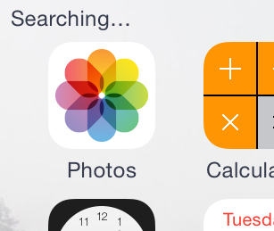 iPhone searching for a signal