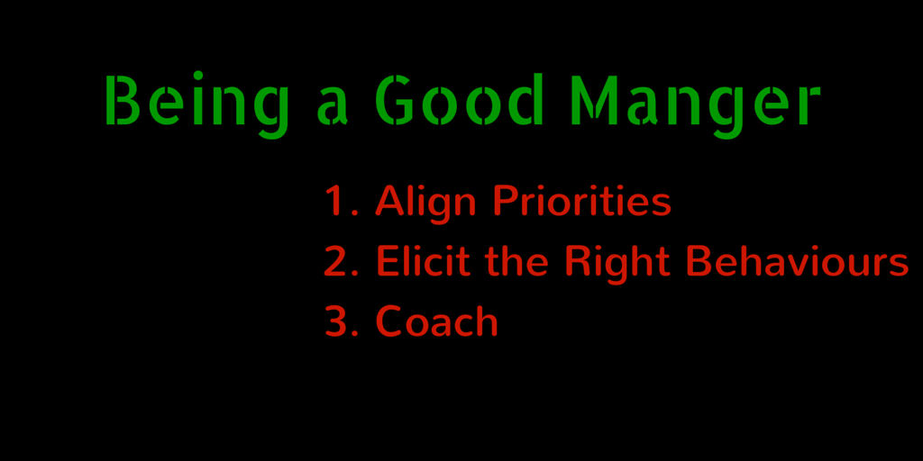 Being a Good Manager