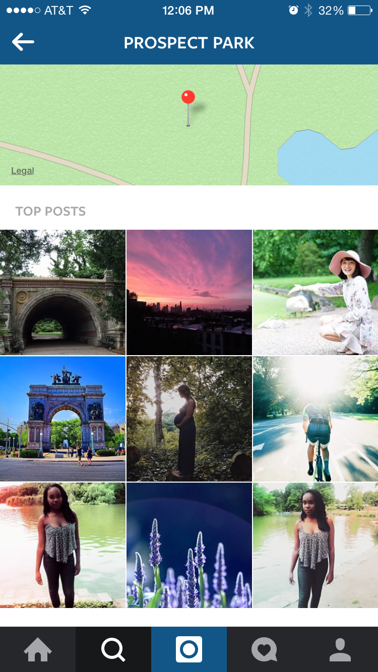 Prospect Park Instagram Search