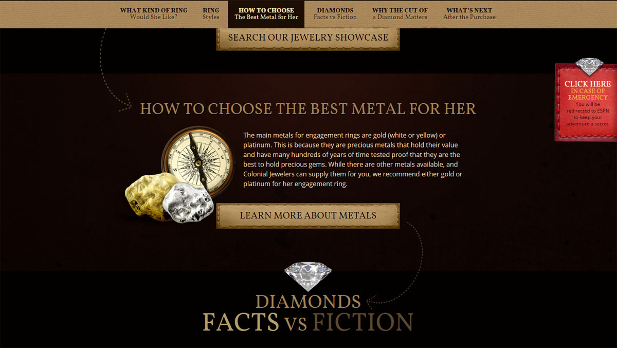 Long Scrolling Website Example