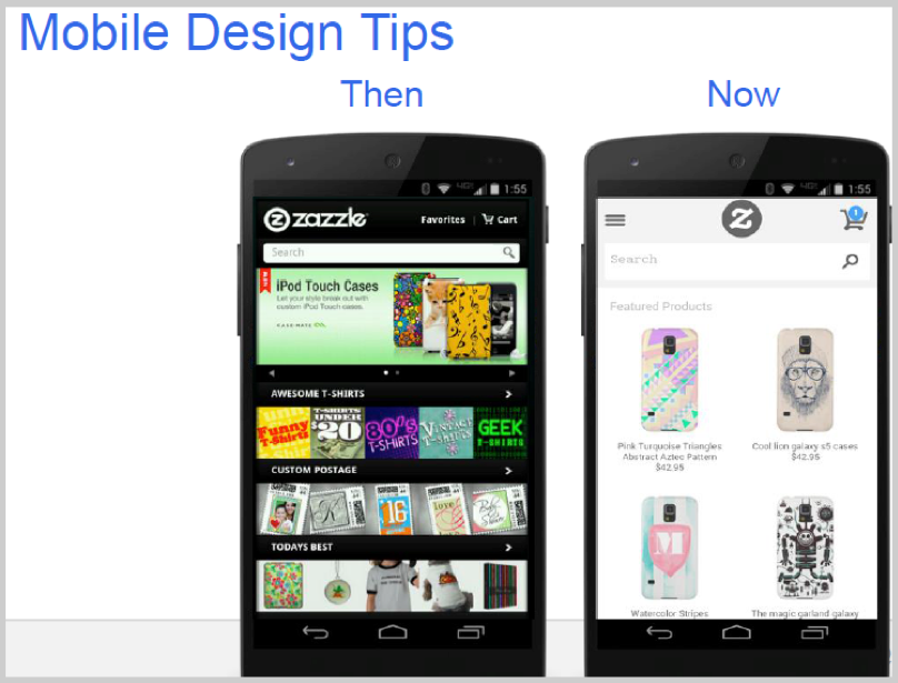 Mobile design tips for SEO