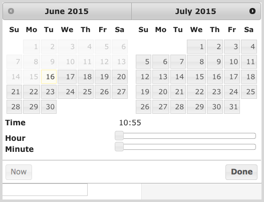 Pinterest calendar example screenshot