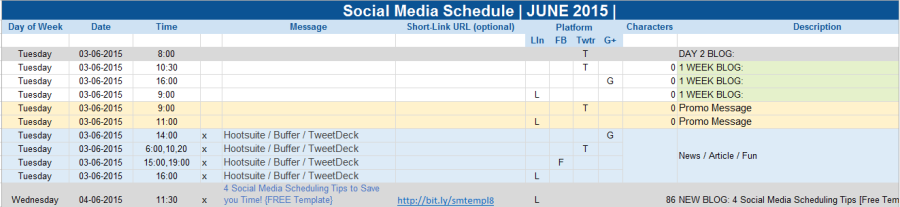 Social-Media-Schedule