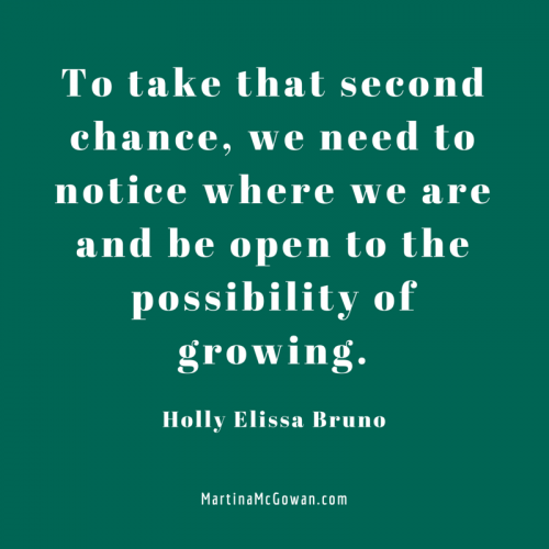 To take that second chance, we need to holly elissa bruno