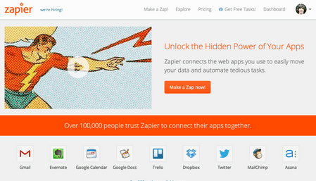 Access web apps in one place - Zapier