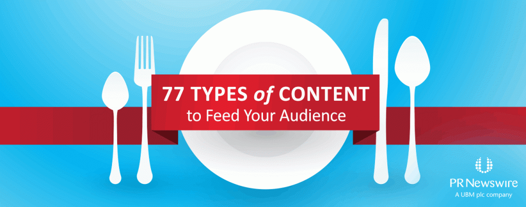 77 Types of Content to Feed Your Audience