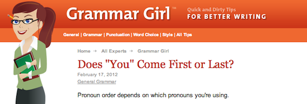 grammar girl screenshot