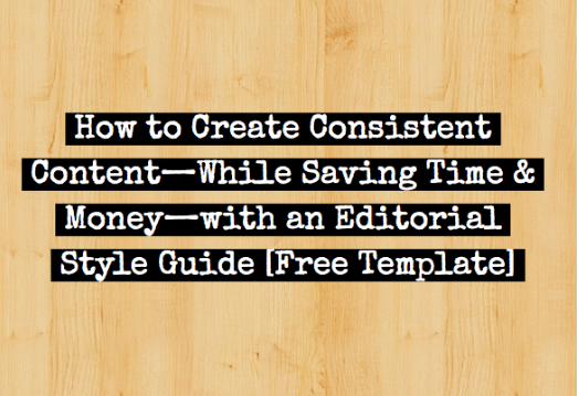 create an editorial style guide with this helpful template