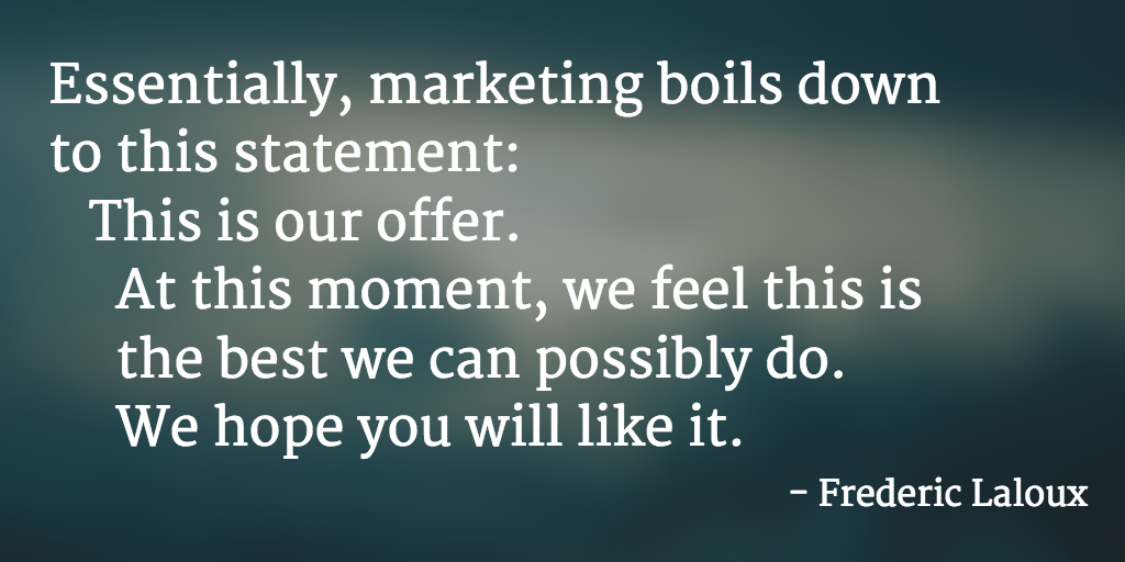 marketing teal quote