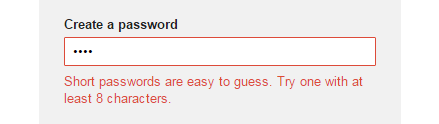 gmail password form