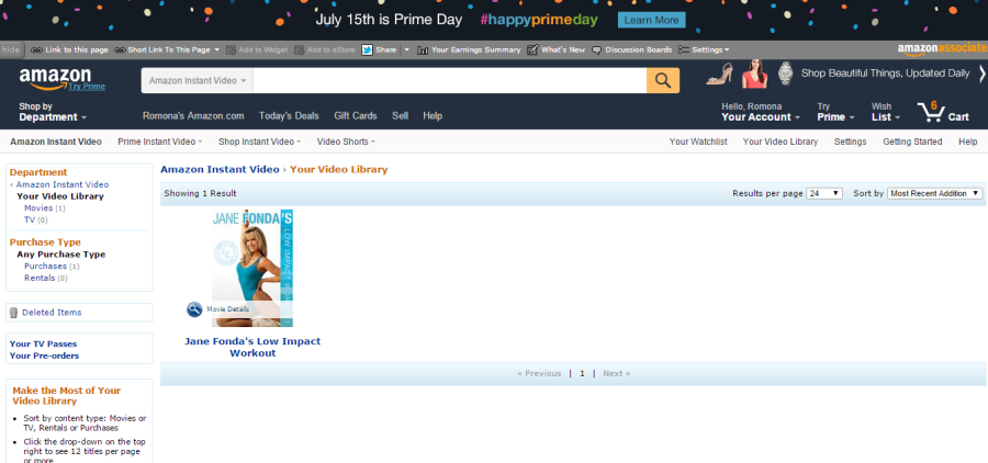 Amazon Video Library