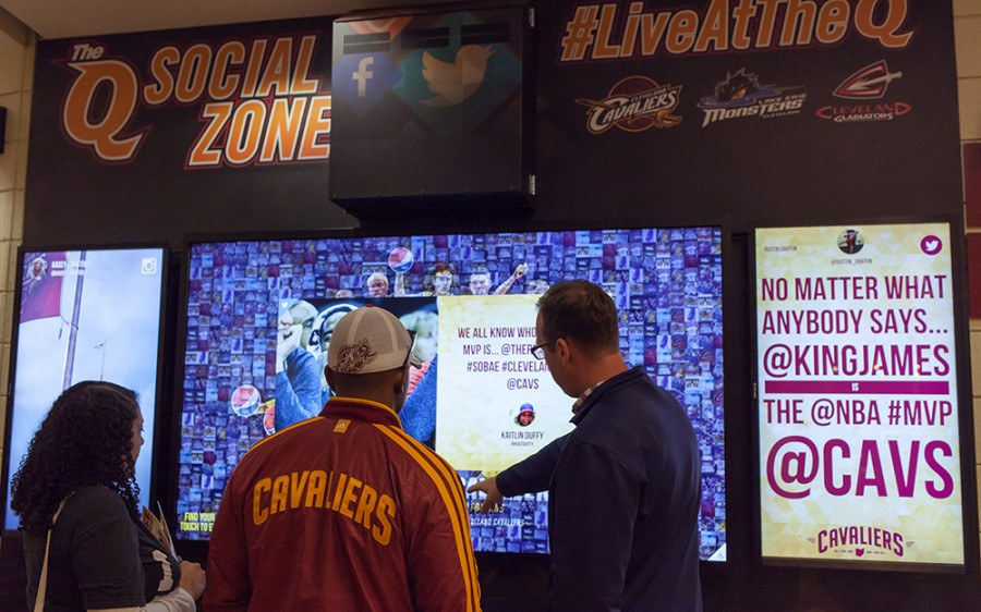 Cleveland Cavaliers Social Media Wall