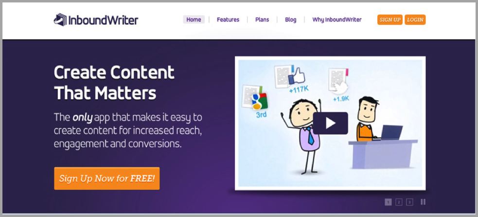 InboundWriter portal image for content creations apps