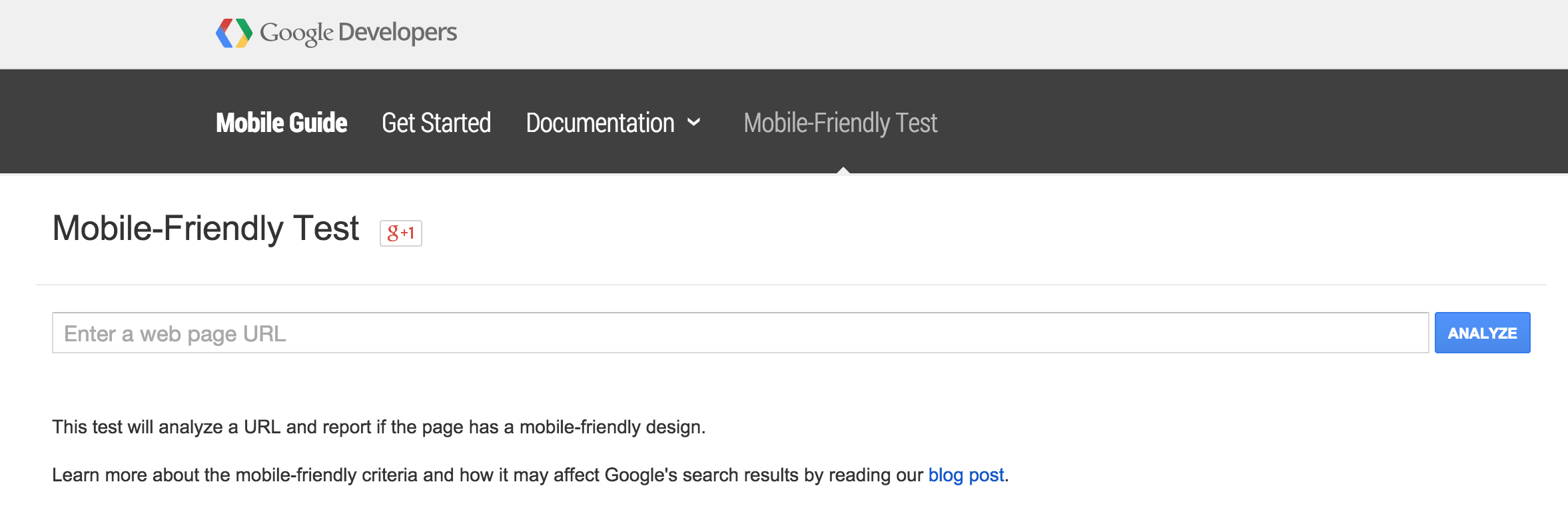 Mobile Friendly Test