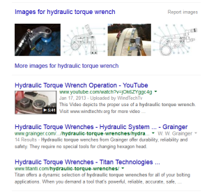 Page #1 lower part of Hydraulic Torque wrench site