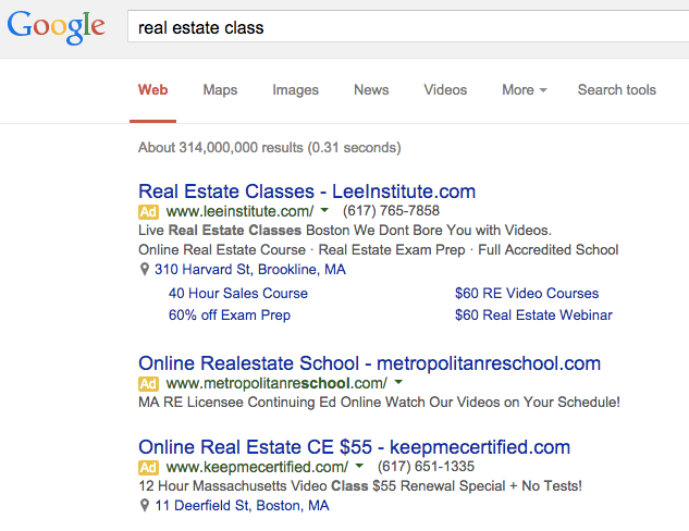 Brand awareness keyword targeting