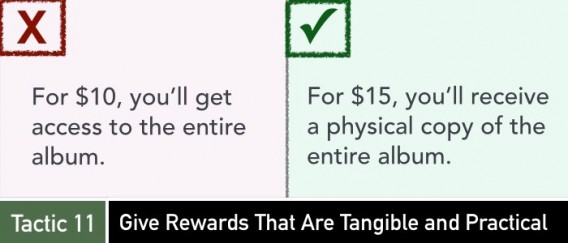 tangible rewards for crowdfunding