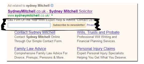 google adwords email subscriber