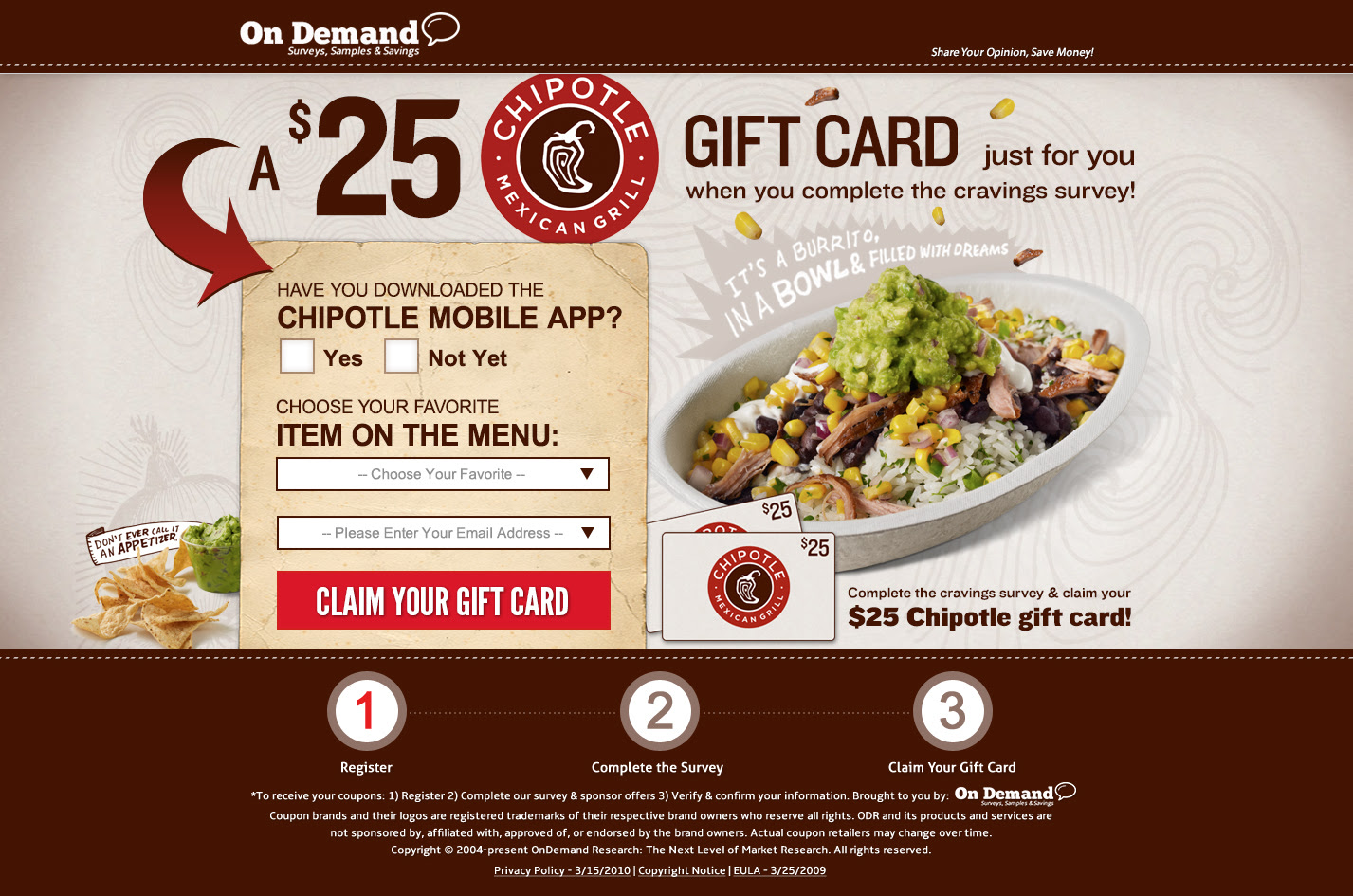 Landing page forms directional cues