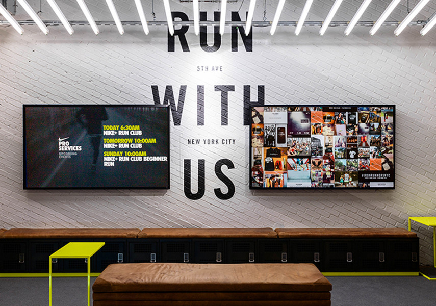 Nike Running Flatiron Store Social Media Wall