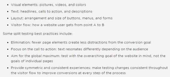 What is split testing