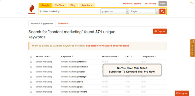 Keywordtool.io