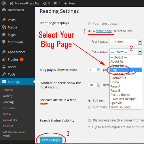 How To Create A Blog Page To Display Your WordPress Posts