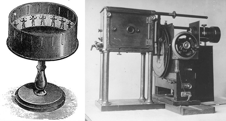 zoetrope and zoopraxiscope