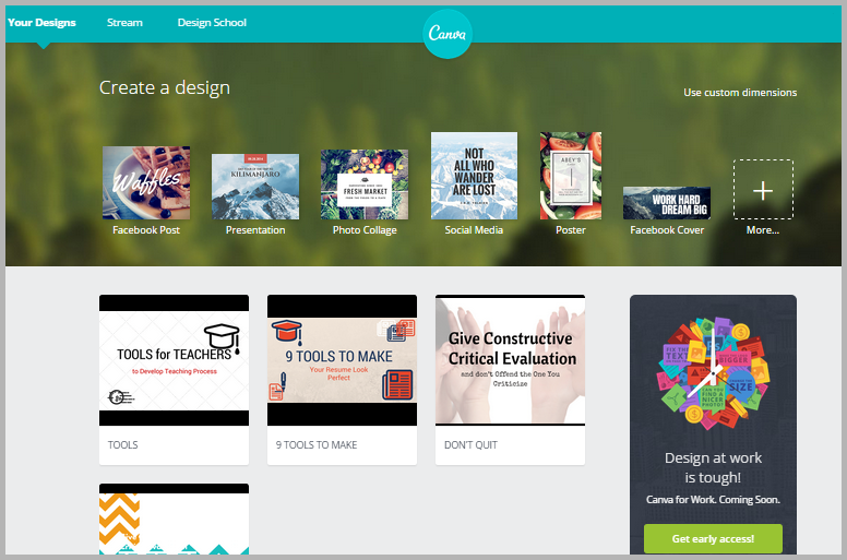 canva - tools for content marketers