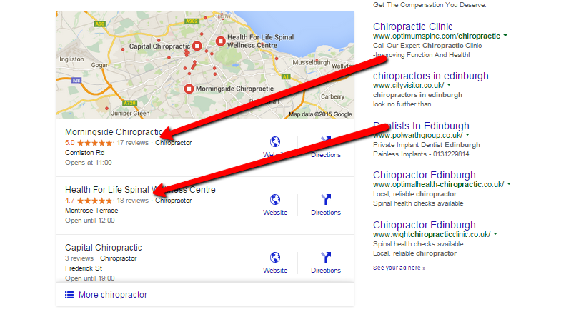 improtance of Google reviews in local search