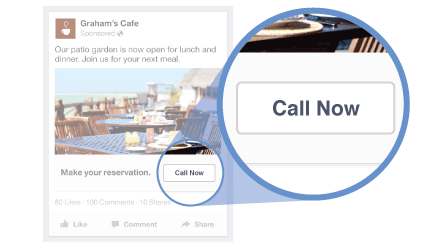 click to call on facebook