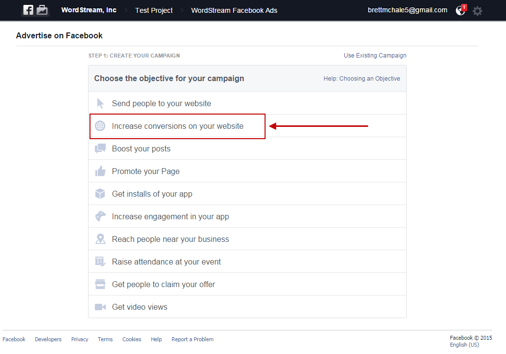 Facebook for lead gen campaign objectives