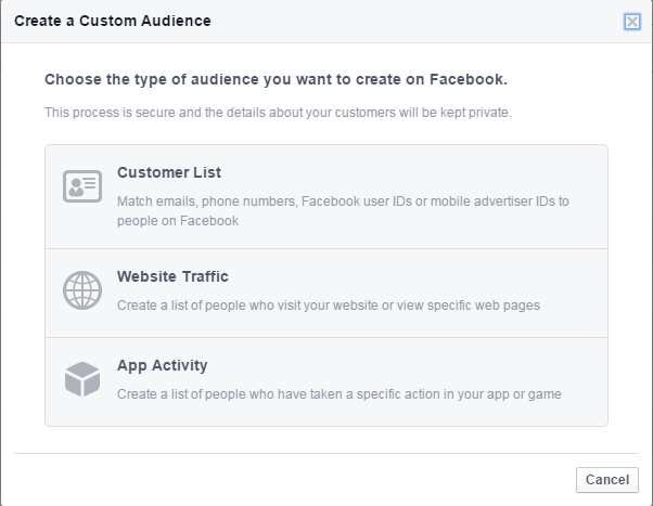 Facebook for lead gen custom audience