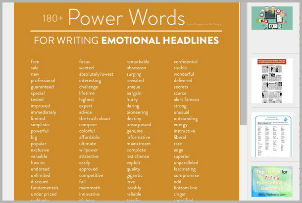 power_words - tools for content marketers
