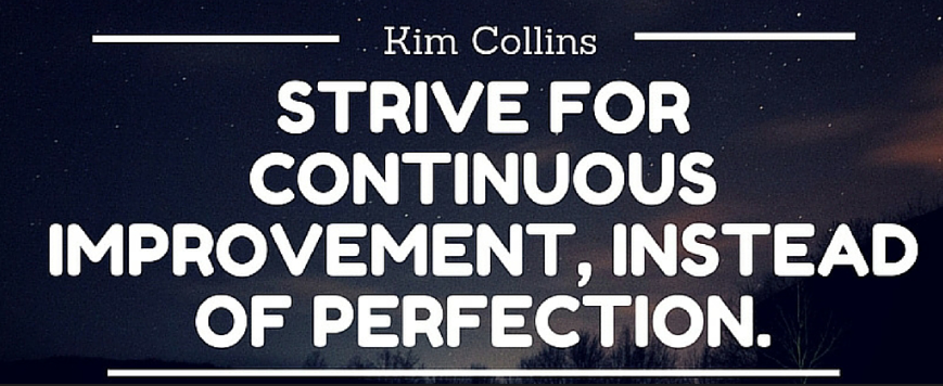 no perfection to increase productivity