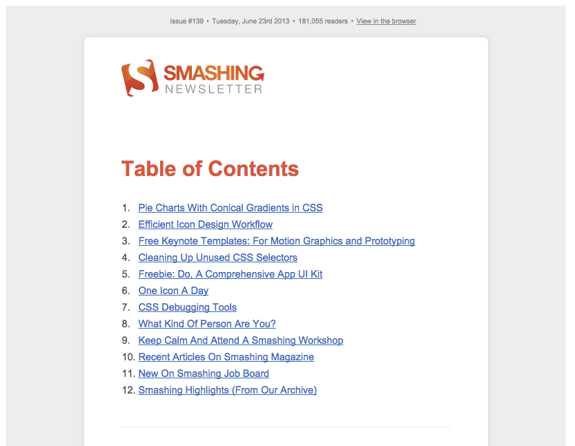smashing-magazine-newsletter-with-table-of-content