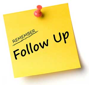 Follow up note