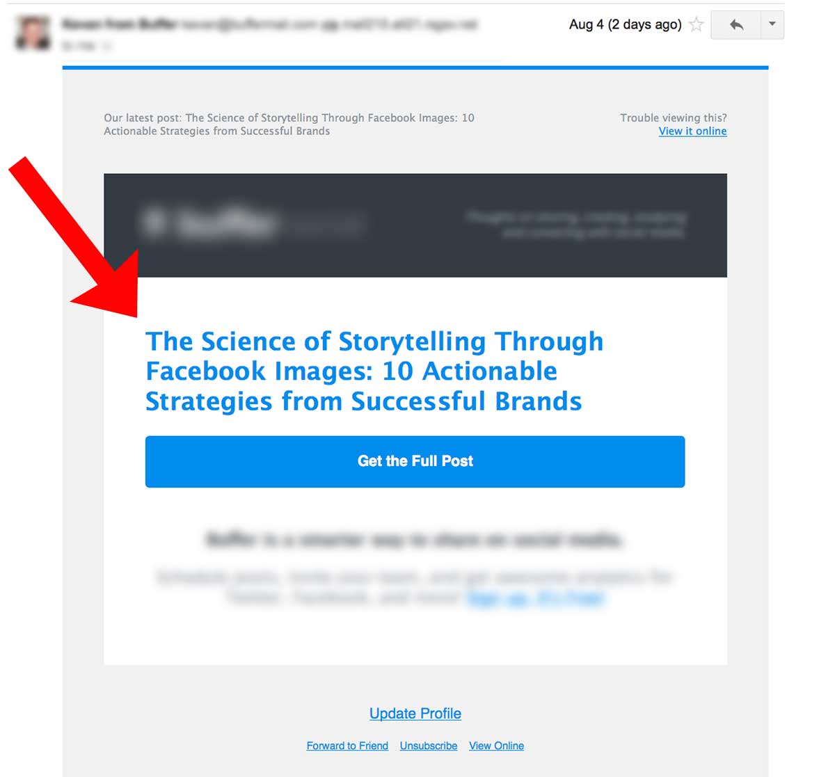email headline