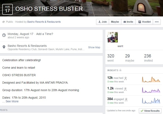 Osho Stress Buster Event