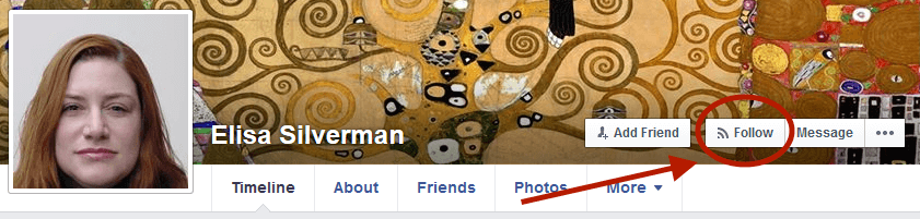 Facebook Profile Follow Button
