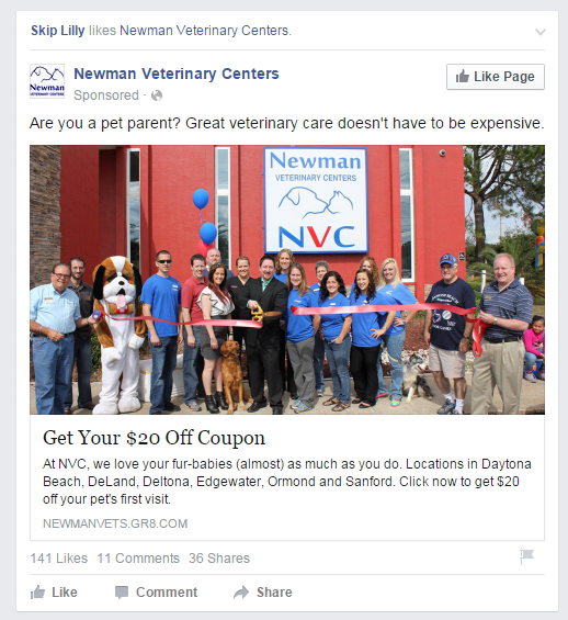 The perfect small business Facebook post