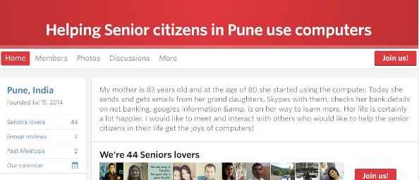 Seniors meetups