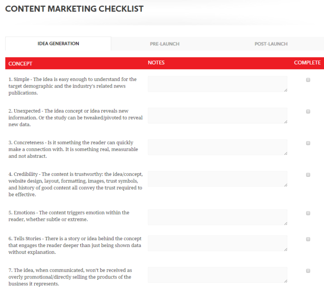 70 Useful Inbound Marketing Checklists, Cheat Sheets and Advanced ...