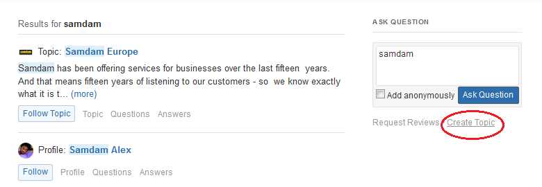 creating a topic on quora