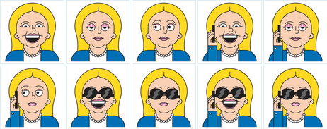 hillary emojis