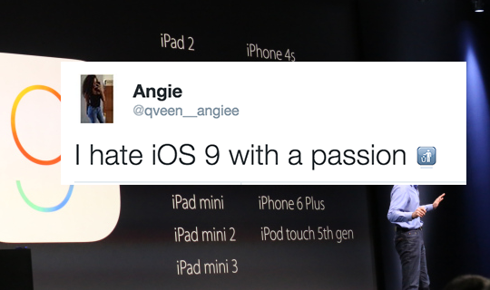 React: Why Thousands of Tweeters Love (and Hate) iOS 9