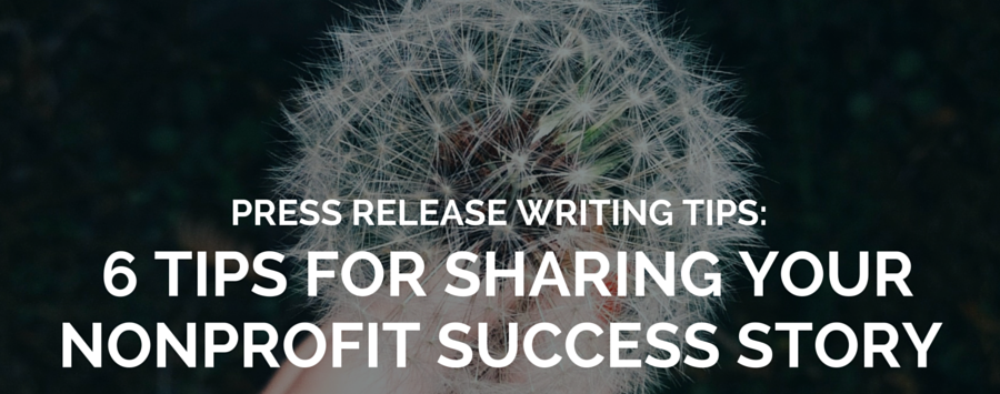 nonprofit press release writing tips